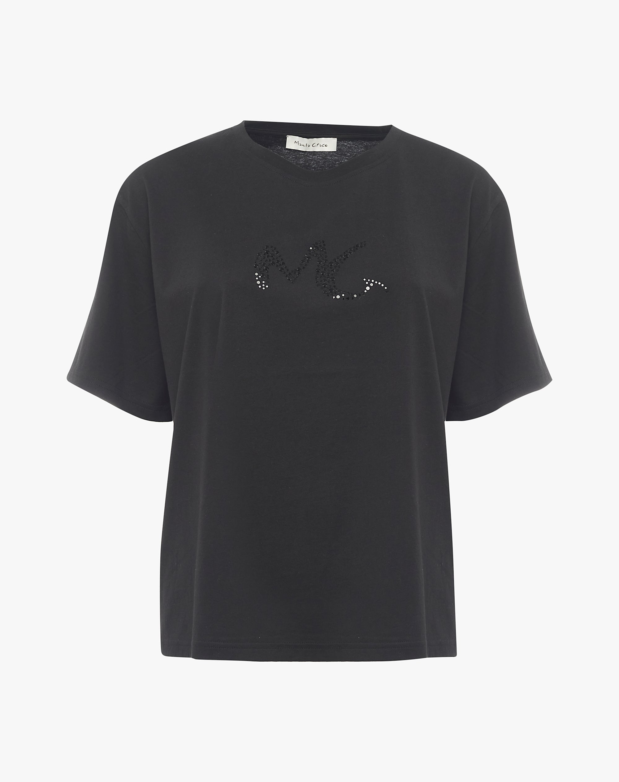 T-Shirt logo strass Manila Grace