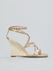 Sandalo in pelle con zeppa Ovyé