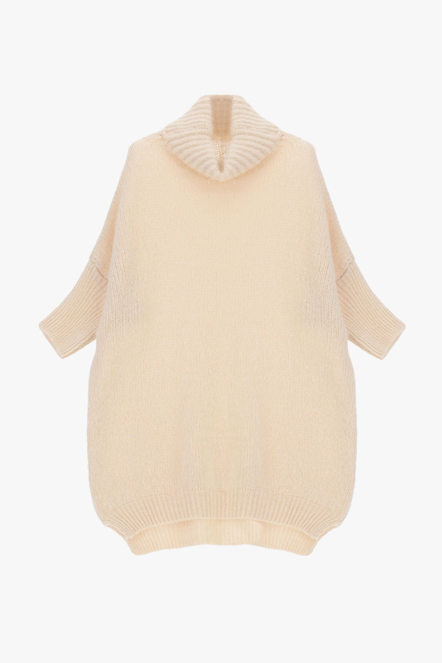 Maglione oversize collo alto manica tre quarti Imperial