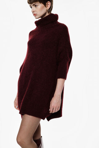 Maglione oversize collo alto manica tre quarti Imperial