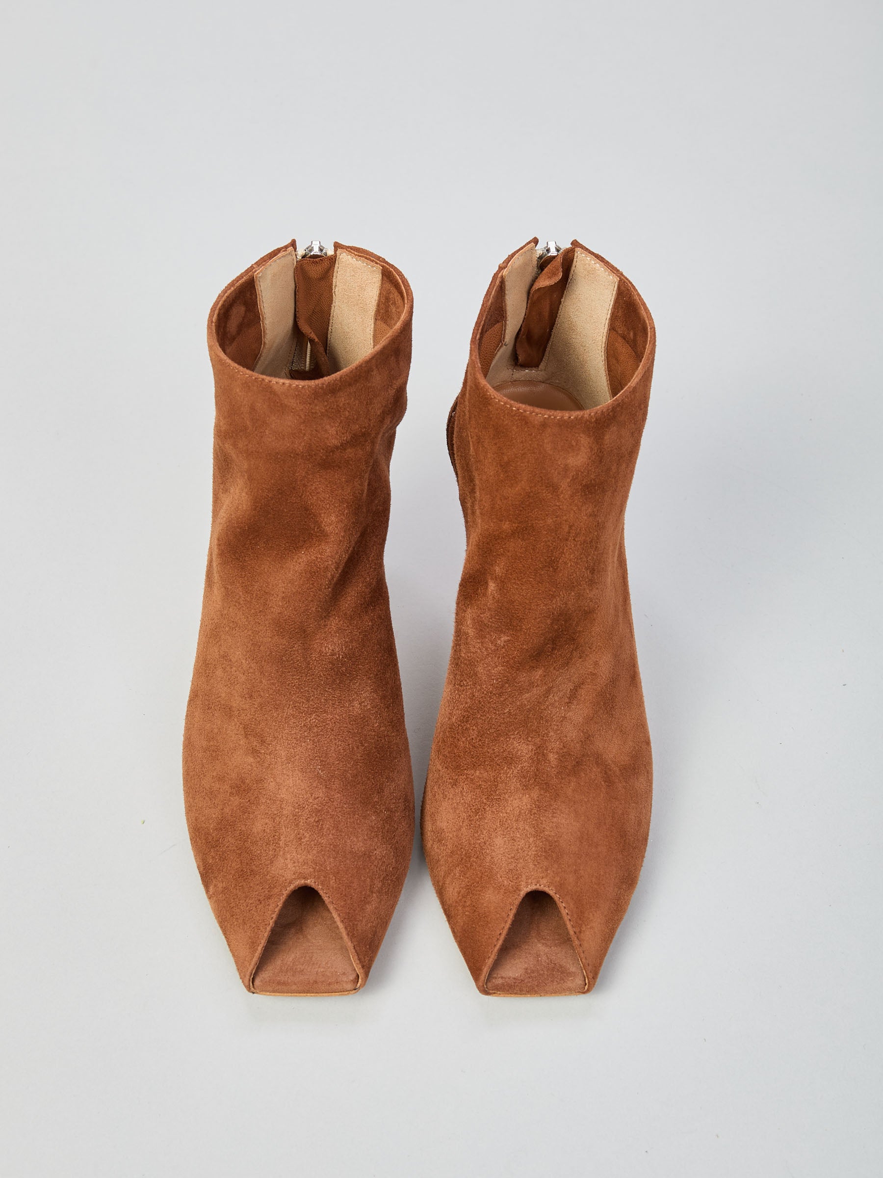 Tronchetto spuntato in camoscio Ovyé