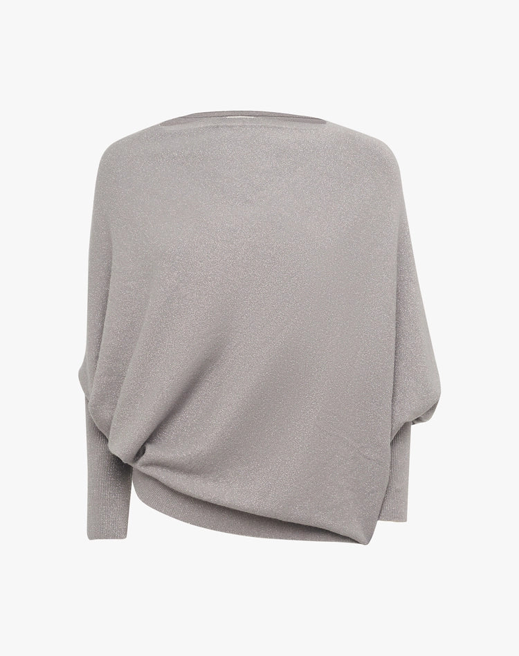 Maglia asimmetrica con micro lurex Manila Grace