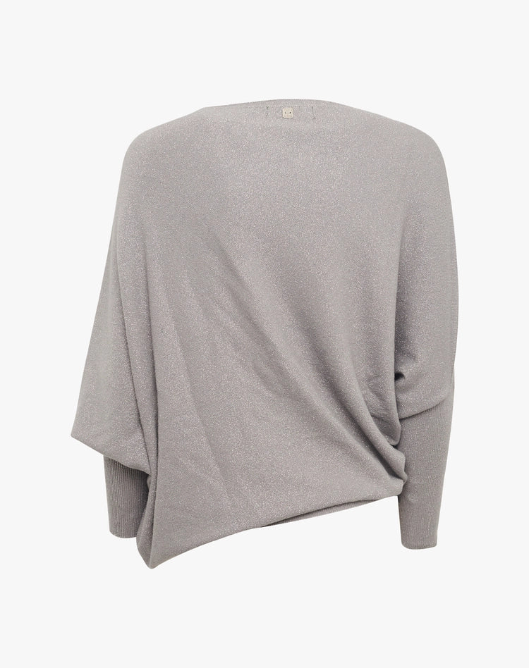 Maglia asimmetrica con micro lurex Manila Grace