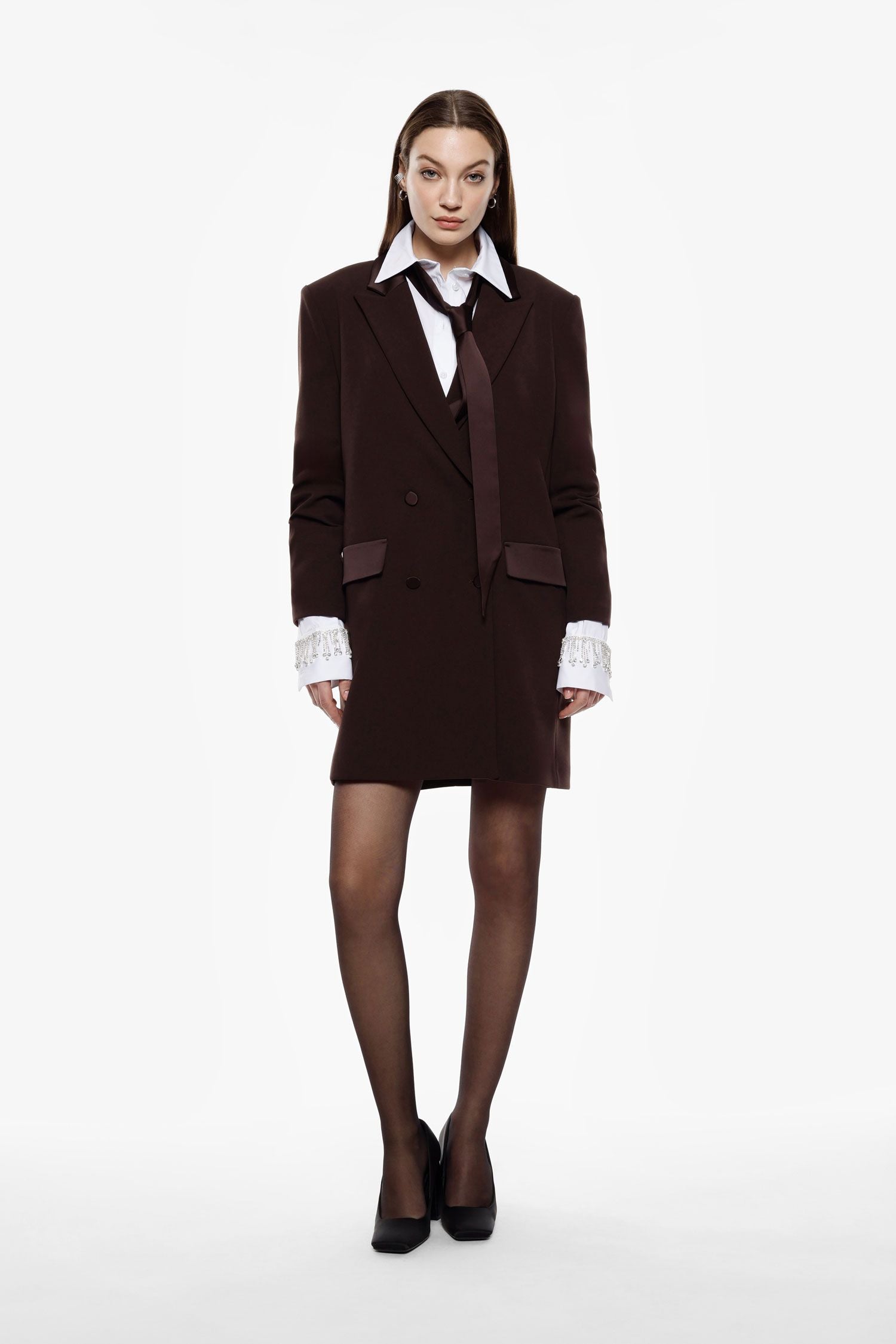 Abito corto doppiopetto con collo classico Imperial