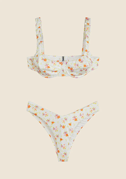 Bikini reggiseno con ferretto e slip americano fisso Me Fui