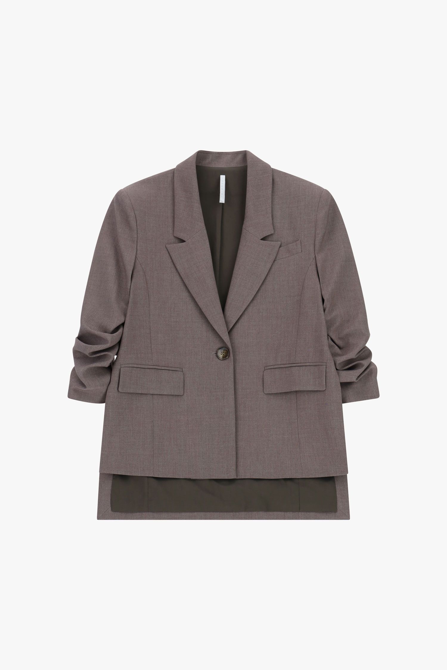 Blazer monopetto con maniche arricciate e tasche a patta Imperial